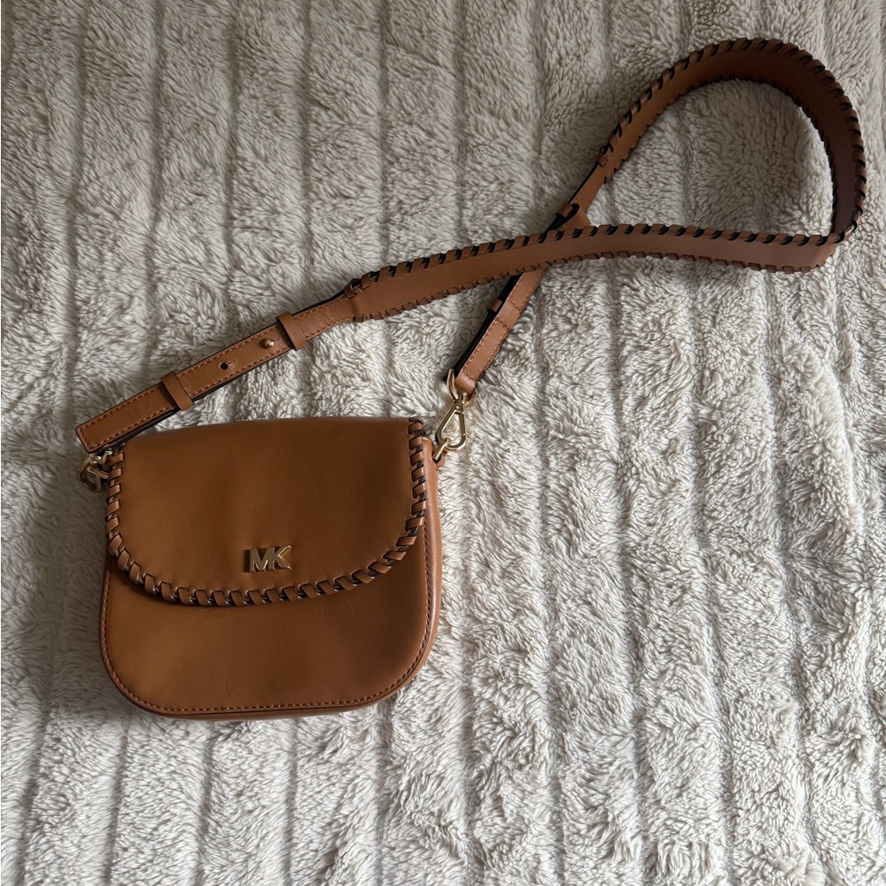 Michael Kors camel coloured Crossbody Bag with Braided Strap